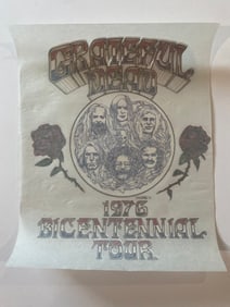 Grateful Dead 1976 Original Iron On T Shirt Decal