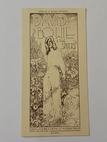 David Bowie and The Spiders 1972 Concert Poster
