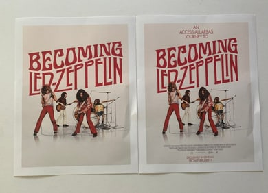 Led Zeppelin Movie Artist Proof Lobby Cards (2)