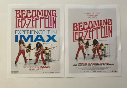 Led Zeppelin Movie Lobby Cards Artist Proof (2)