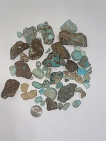 Raw Turquoise Halloran Springs Mined 1oz