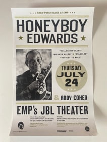 Honeyboy Edwards Blues Concert Poster