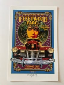 Fleetwood Mac David Byrd Fillmore Concert Poster Artist Proof