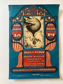 Quicksilver Daily Flash 1966 Fillmore Concert Poster 1st Printing