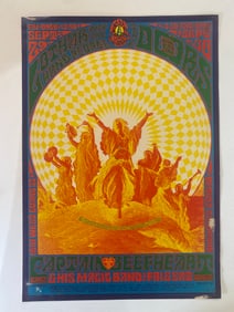 The Doors 1967 Avalon Ballroom Concert Poster 1st Printing
