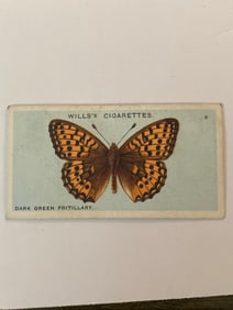 1927 Will's Cigarettes Card Butterfly Dark Green Fritillary