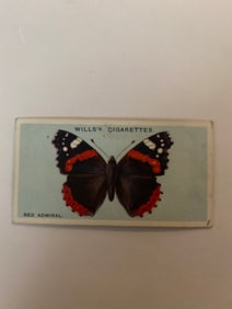 1927 Will's Cigarettes Card Butterfly Red Admiral