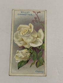 1912  Will's Cigarettes Card Roses Chastity