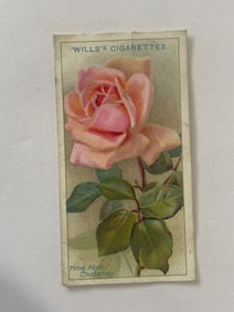 1912 Will's Cigarettes Card Roses MME Abel Chatena