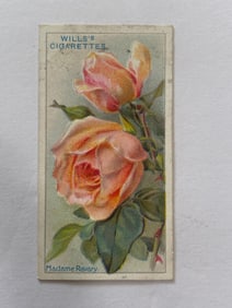 1912 Will's Cigarettes Card Roses Madame Ravary