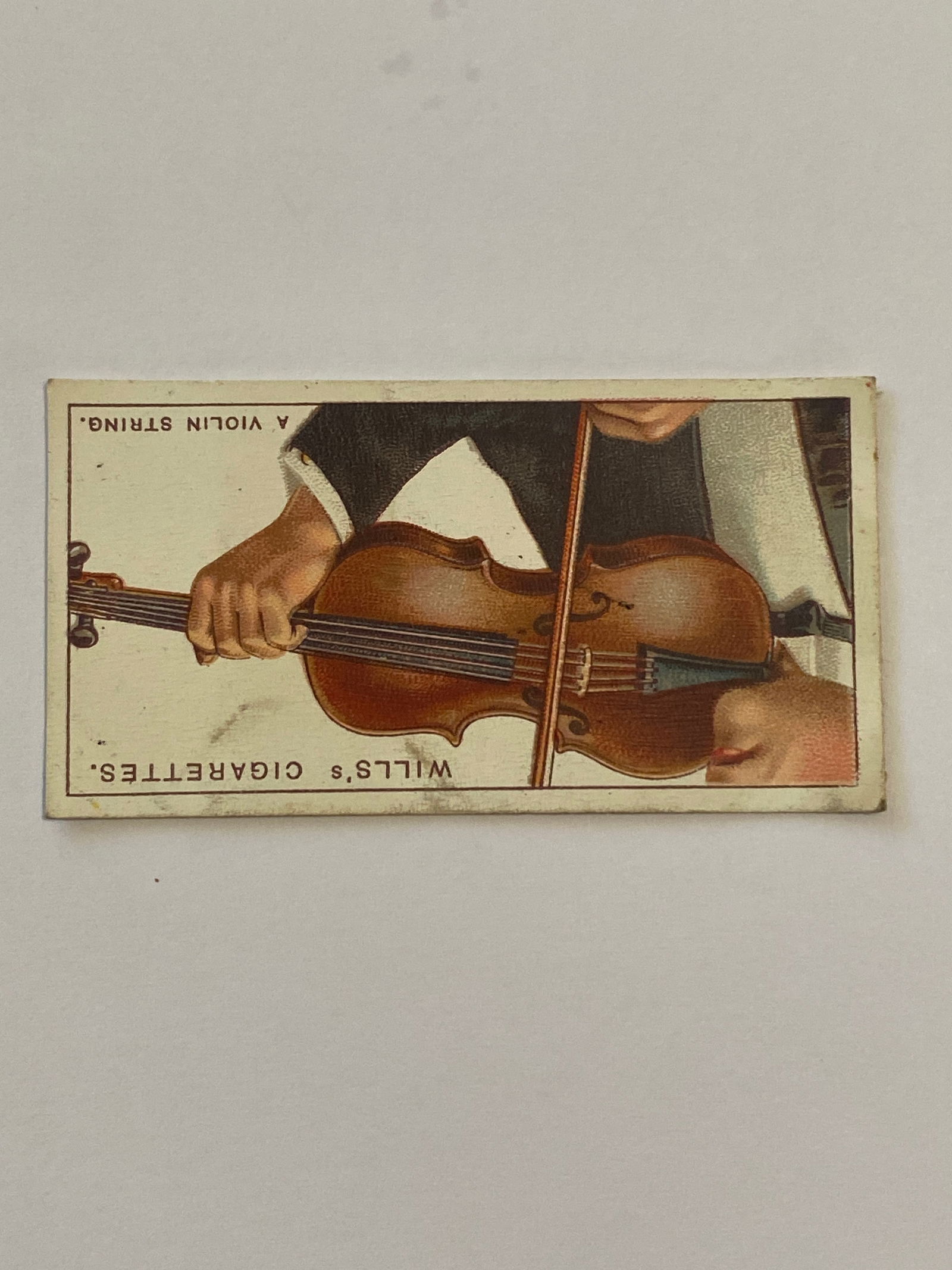 1924 Will's Cigarettes Card A Violin String (1 of 2)