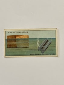 1928 Will's Cigarettes Card Wonders of The Sea Wood Floats and Iron Sinks