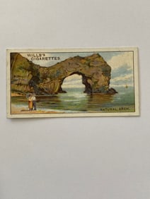 1929 Will's Cigarettes Card  Wonders of The Sea Natural Arch