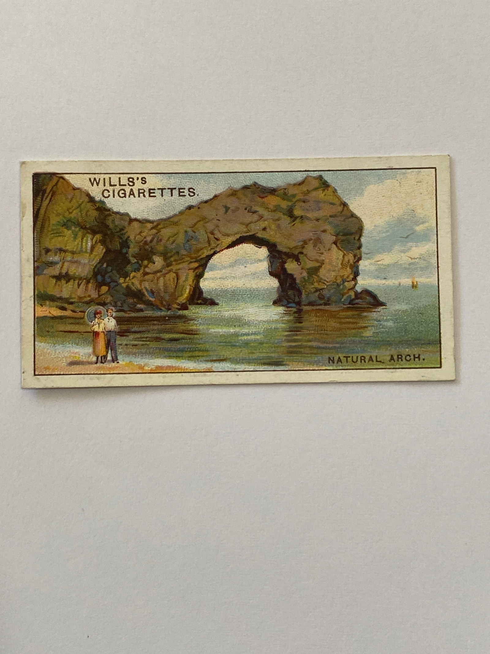 1929 Will's Cigarettes Card  Wonders of The Sea Natural Arch (1 of 2)