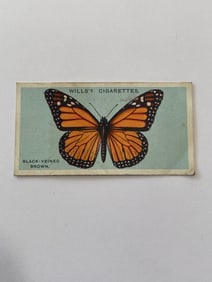 1927 Will's Cigarettes Card Butterfly Blue Veined Brown