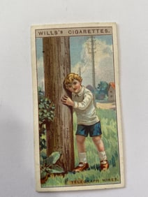 1928 Will's Cigarettes Carads Do You Know Why Telegrph Wires Hum