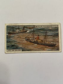 1928 Will's Cigarettes Carads Do You Know Why OIl Calms Rough Water