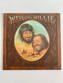 Willie Nelson autographed record album
