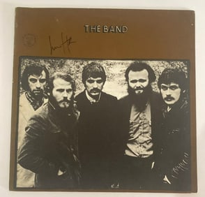 Levon Helm  autographed The Band record album