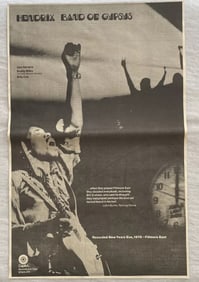 Jimi Hendrix 1969 Band of Gypsies Ad Poster