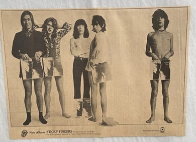 Rolling Stones 1971 Album Ad Poster