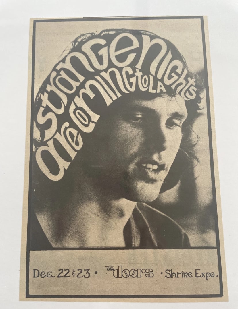 The Doors 1967 Ad Poster (1 of 1)