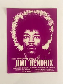 Jimi Hendrix 1969 Concert Poster 1st Printing