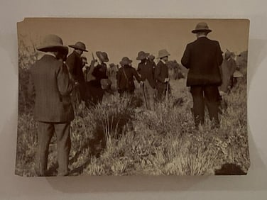 Prince of Whales Lion Hunting Antique Brown Brothers Photo