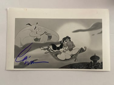 Robin Williams Autographed Alladdin Movie Photo