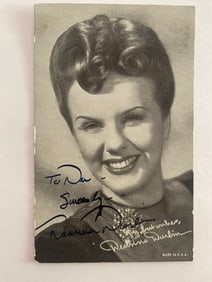 Deanna Durbin Autograhed Photo