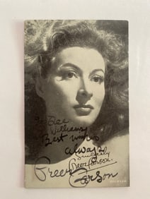 Greer Carson Autographed Photo