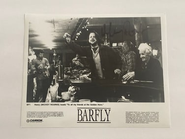 Mickey Rourke Autographed Photo