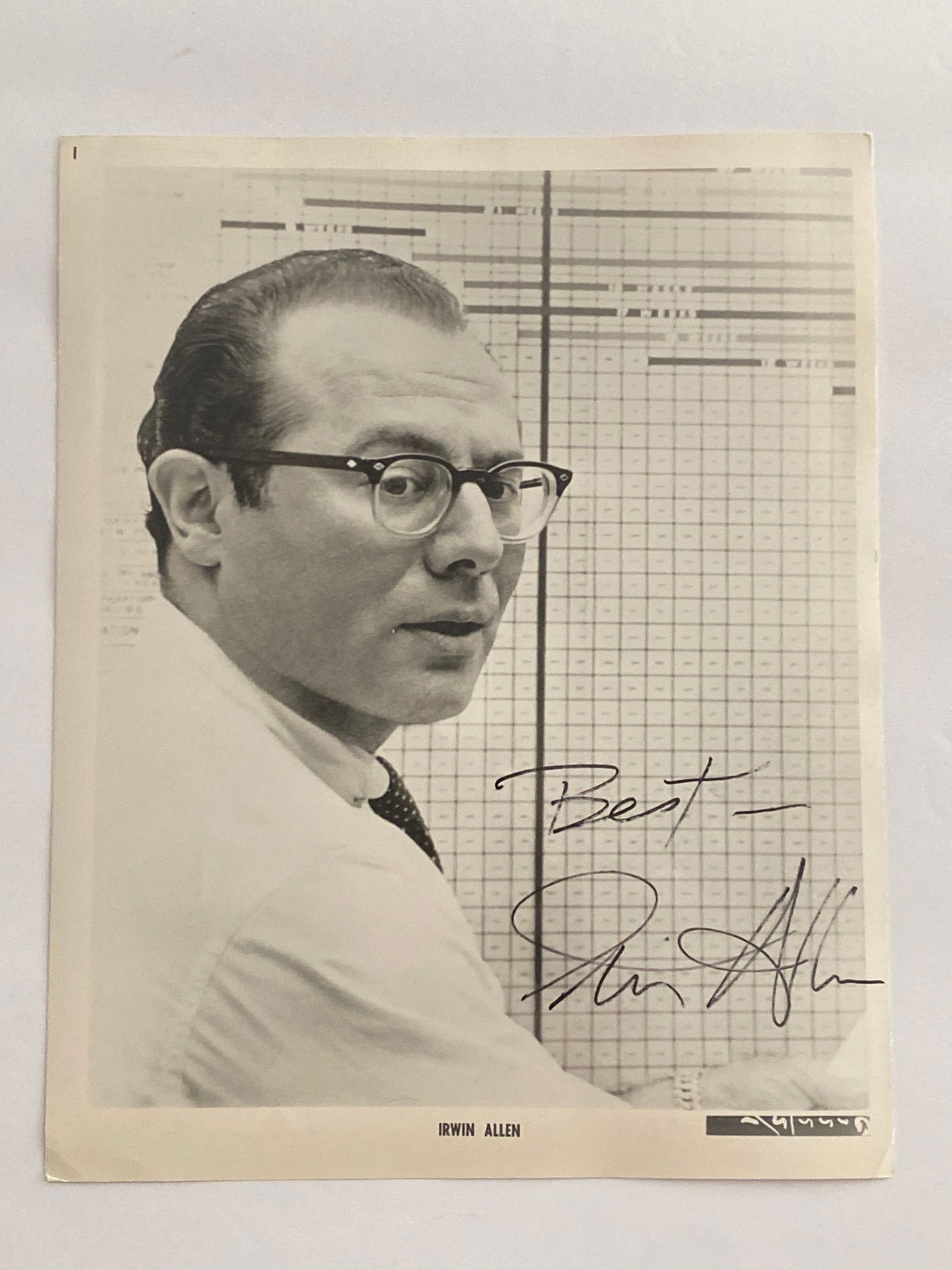 Irwin Allen Autographed Photo (1 of 1)