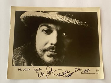 Dr John Autographed Photo