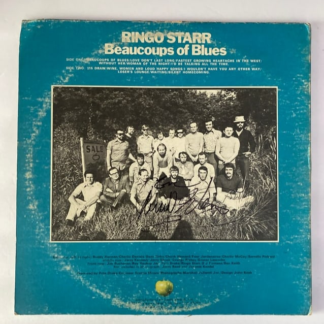 Ringo Starr Autographed Record: Provenance: This item originates from the inventory of the Antique Autograph Society in Sebastopol, California, a distinguished establishment renowned for its authentic memorabilia until its closure i