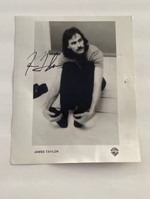 James Taylor Autographed Photo
