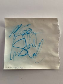 Soundgarden Autographed Paper