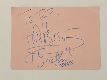 Aretha Franklin Autographed Program Page