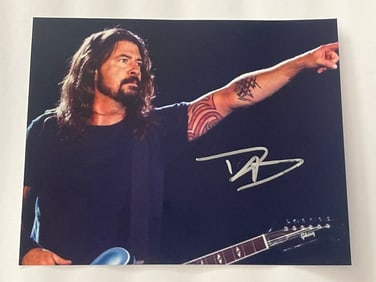 Dave Grohl Autograph Photo