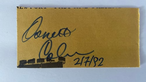 Ornette Coleman Autograph