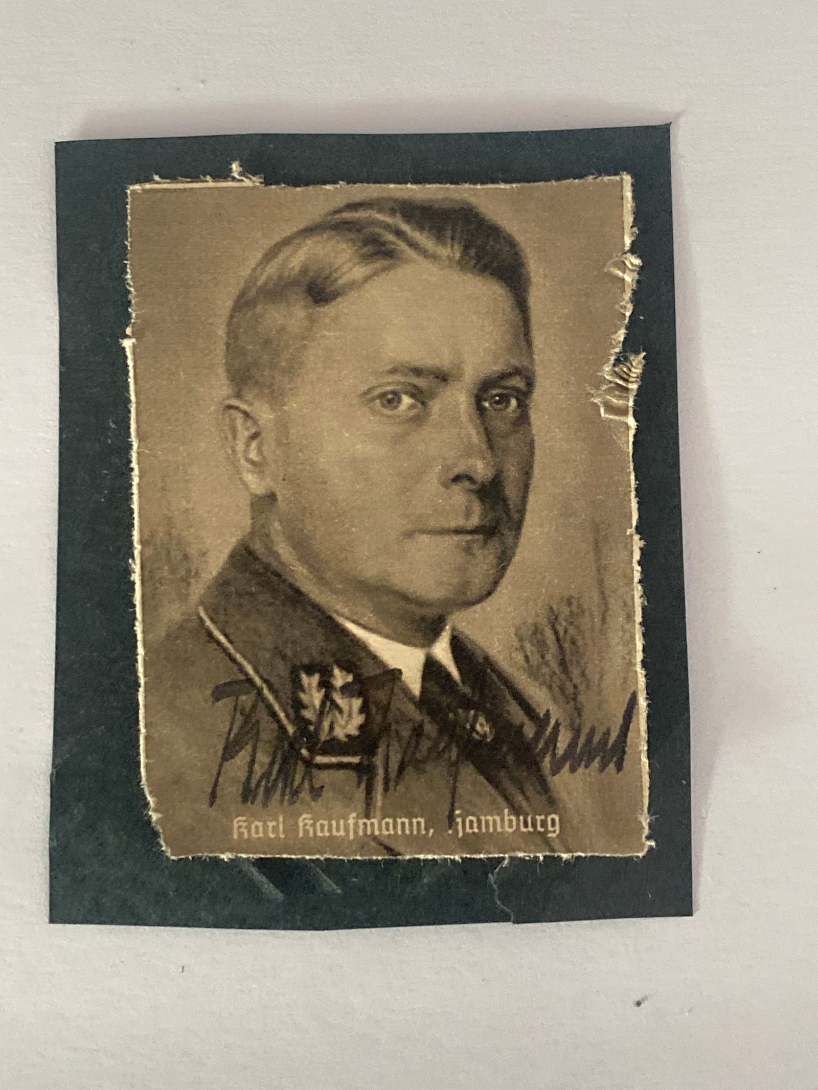Karl Kaufman WW2 German Autograph (1 of 1)