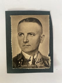Robert Wagner WW2 German Army Autograph