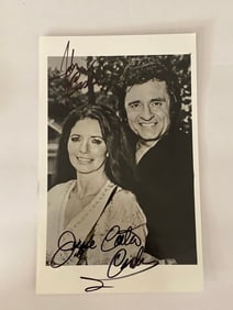 Johnny Cash and June Carter Cash Autographed Photo