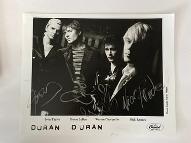 Duran Duran Autographed Photo