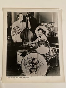 Bobby Haggart and Ray Bauduc Autographed Jazz Photo