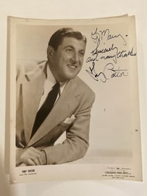 Tony Pastor Autographed jazz photo