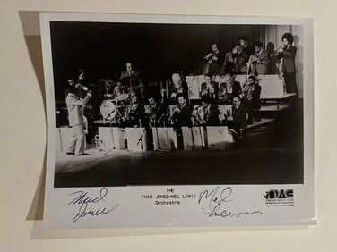 Thad Jones & Mel Lewis Autographed Photo