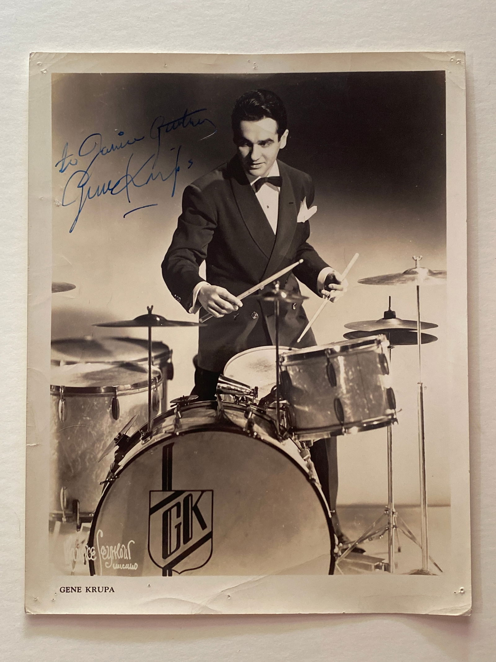 Gene Krupa Autographed Photo (1 of 1)