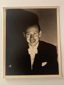 Johnny Noble jazz singer autographed photo