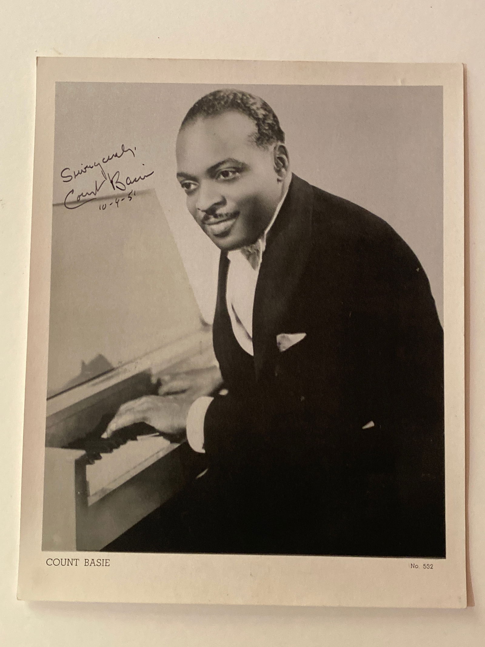 Count Basie Autographed Jazz Photo (1 of 1)